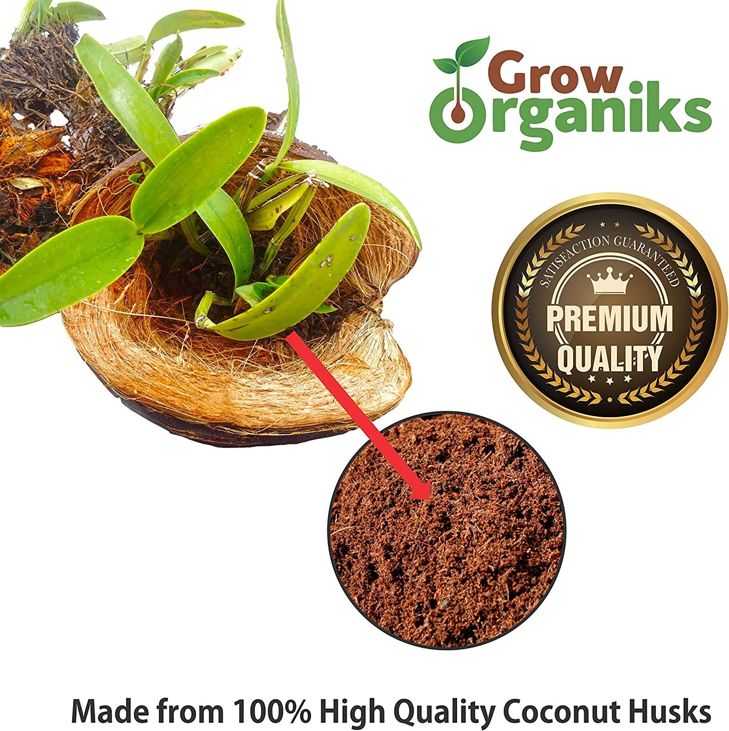 Coco Coir Pith,Coco Peat Brick-1.4 Lbs EA,(6 Bricks), OMRI Listed for Organic Use, Expansion between 10-12L,Universal Potting Substrate for All Plants & Crops.